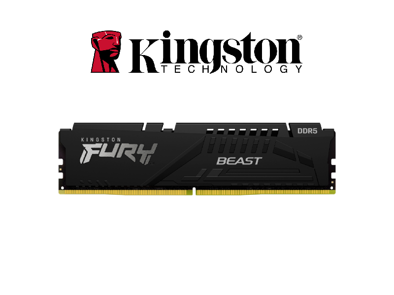 MEMORIA KINGSTON FURY BEAST 16GB DDR5-5600MHZ, PC5-44800, CL40, 1.25V, 288-PIN, DIMM - KF556C40BB-16